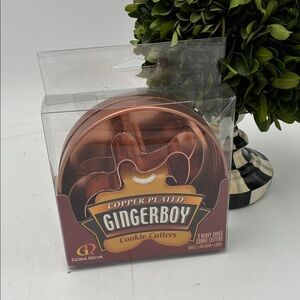 Copper Plated Gingerboy Cookie Cutters
